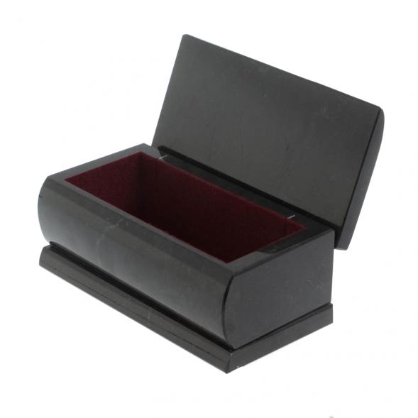 Шкатулка из черного змеевика 15х7,5х6 см 127449