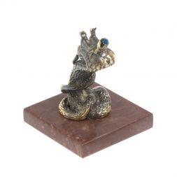 Бронзовая статуэтка "Змея-царевна" на лемезите