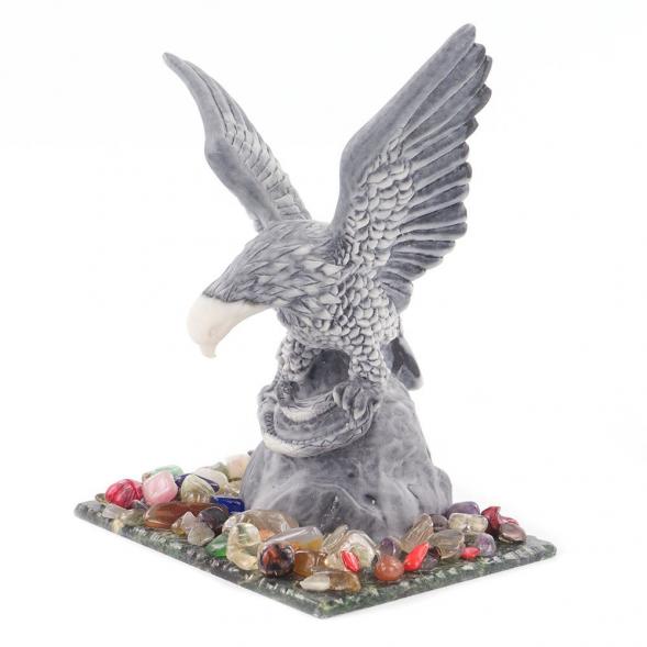 Сувенир «Орел со змеей» из мрамолита 119825