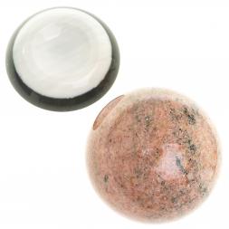 Шар &amp;quot;Антистресс&amp;quot; из розового мрамора 9 см на подставке