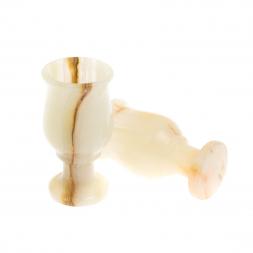 Набор рюмок из оникса в футляре 2 шт 20 мл 3,8х7 см (1,5х3)