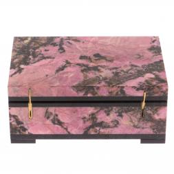 Шкатулка из родонита 10х7х4 см