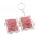 Складное зеркало брелок из родонита прямоугольное 126597