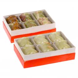 Набор стаканов из оникса 6 шт 6х6 см в коробке (2,5х2,5)