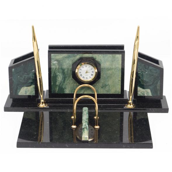 Письменный набор &amp;quot;Стенка&amp;quot; камень офиокальцит 117691