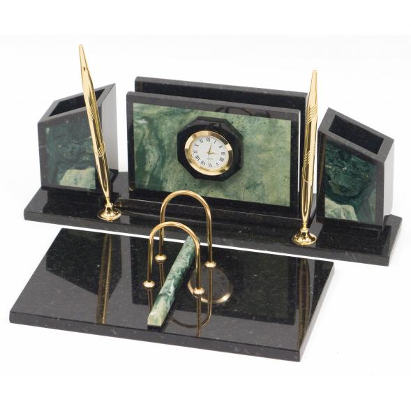 Письменный набор &amp;quot;Стенка&amp;quot; камень офиокальцит 117691