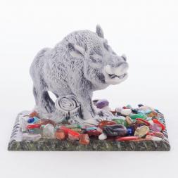 Сувенир &amp;quot;Кабан&amp;quot; из мрамолита