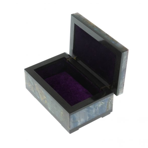 Шкатулка из камня лабрадор 10х6,5х5 см 128618