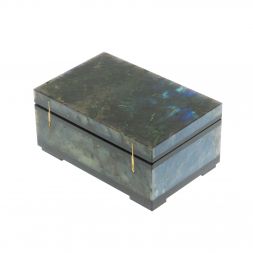 Шкатулка из камня лабрадор 10х6,5х5 см