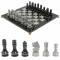 Шахматы с каменными фигурами мрамор гранит 44х44 см