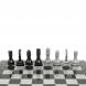 Шахматы с каменными фигурами мрамор гранит 44х44 см 129769