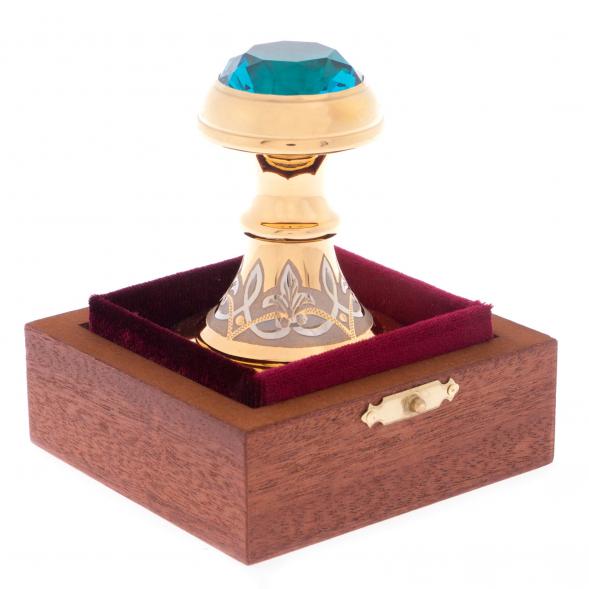 Оснастка для печати &amp;quot;Топаз&amp;quot; металлическая в подарочной упаковке Златоуст 121875