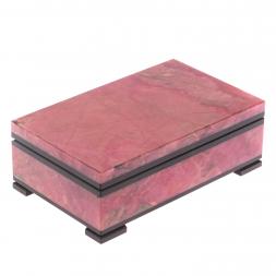 Шкатулка из родонита 12х7,5х4 см