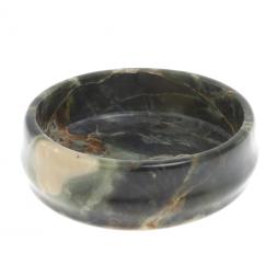 Пепельница круглая из камня офиокальцит