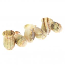 Набор стопок из оникса 3,7х6 см 6 шт в коробке (1,5х2,5)