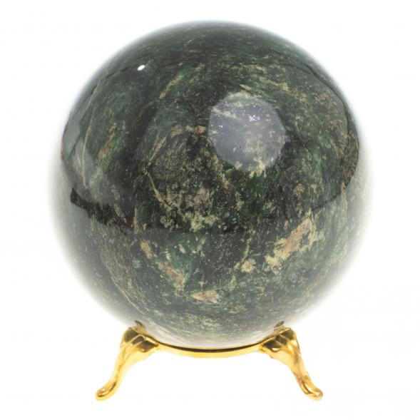 Шар из темно-зеленого змеевика 8,5 см 123187