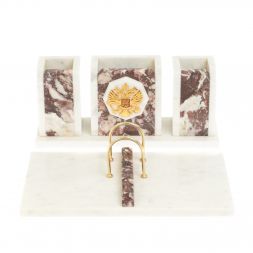 Письменный набор &amp;quot;Грани&amp;quot; с гербом камень креноид