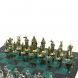 Шахматы &amp;quot;Рыцари крестоносцы&amp;quot; доска 44х44 см из змеевика 128238