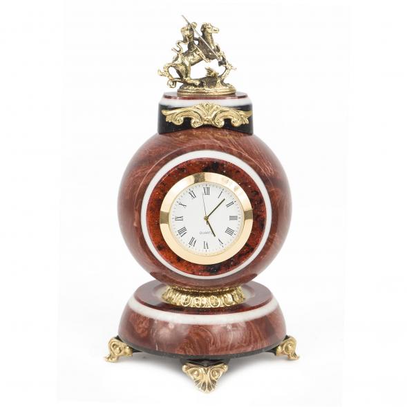 Часы &amp;quot;Георгий Победоносец&amp;quot; лемезит бронза 117899