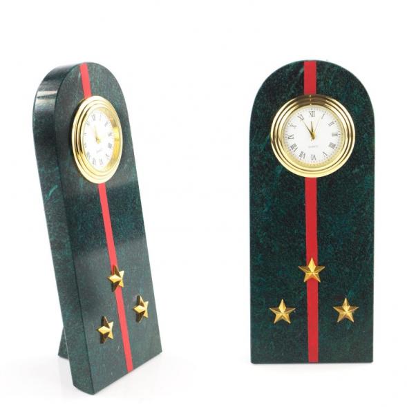 Часы &amp;quot;Погон старший лейтенант МВД&amp;quot; нового образца змеевик 113984