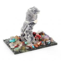 Сувенир "Сказочный волк" из мрамолита