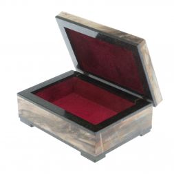 Шкатулка из камня окаменелое дерево 11х8х4,5 см