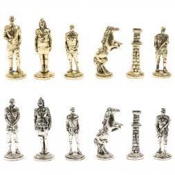 Шахматы &amp;quot;Великая Отечественная война&amp;quot; доска 40х40 см шабровский змеевик