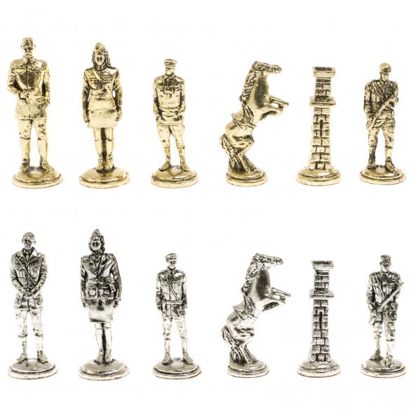 Шахматы &amp;quot;Великая Отечественная война&amp;quot; доска 40х40 см шабровский змеевик 129841