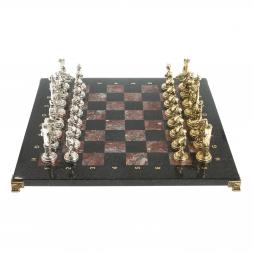 Шахматы &amp;quot;Дон Кихот&amp;quot; доска 40х40 см креноид змеевик