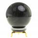 Шар из черного мрамора 9 см на подставке 124092