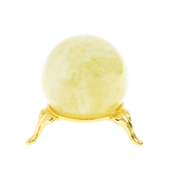 Шар из камня лимонный цитрин 4,6 см 128549