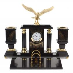 Письменный прибор &amp;quot;Орел&amp;quot; камень офиокальцит