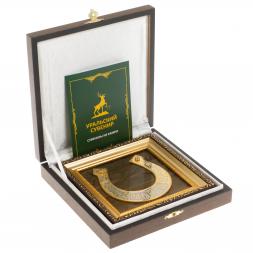 Панно &amp;quot;Подкова на счастье&amp;quot; из яшмы