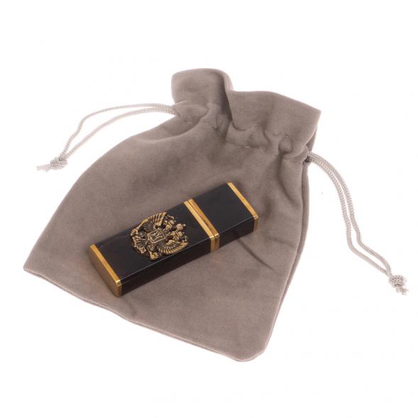 Флешка из черного обсидиана &amp;quot;Герб РФ&amp;quot; на 16 гб 126292