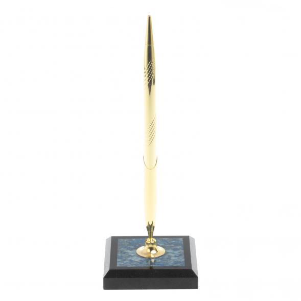 Подставка под ручку из иркутского лазурита 7х7х21 см 127929