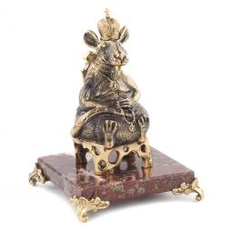 Сувенир &amp;quot;Крыса-король&amp;quot; бронза камень креноид