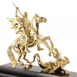 Письменный набор &amp;quot;Георгий Победоносец&amp;quot; камень офиокальцит