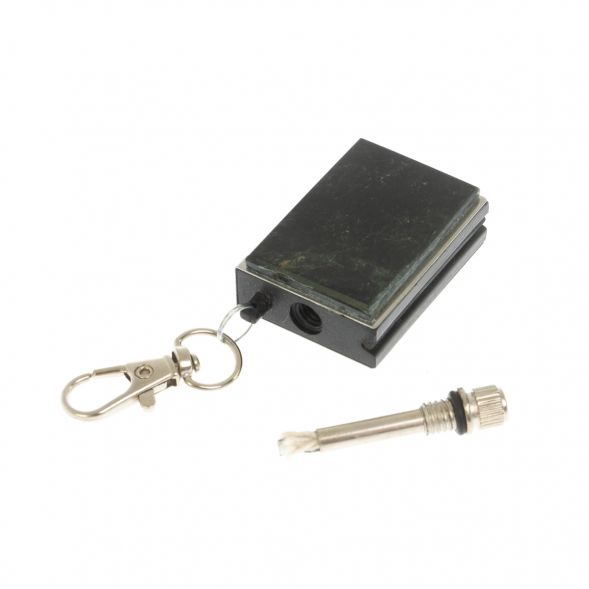 Брелок огниво &amp;quot;Вечная спичка&amp;quot; с накладкой из камня турмалин шерл 2,8х1,3х5 см 129298