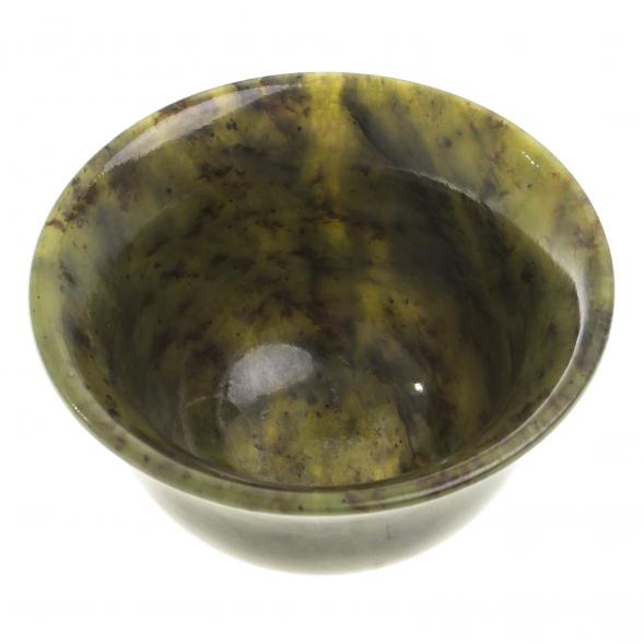 Пиала чайная из камня нефрит 7,5х7,5х4 см 123998