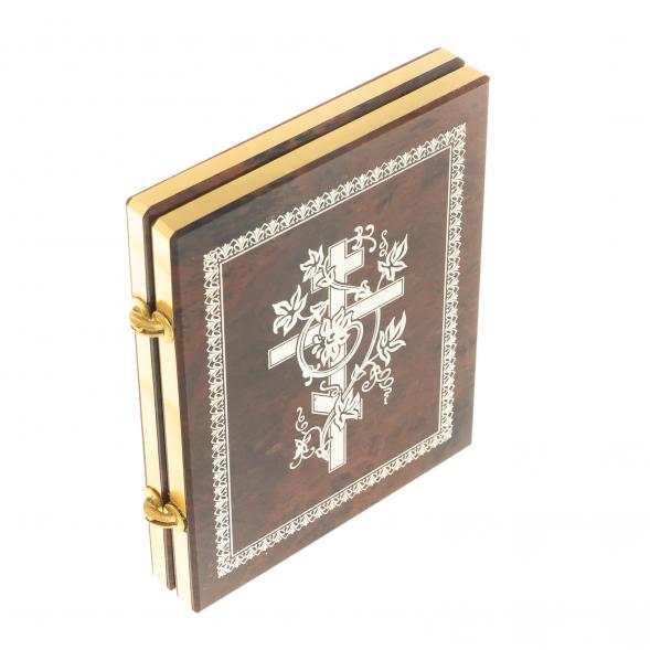 Икона складная с молитвой &amp;quot;Св.Матрона&amp;quot; камень обсидиан 122993