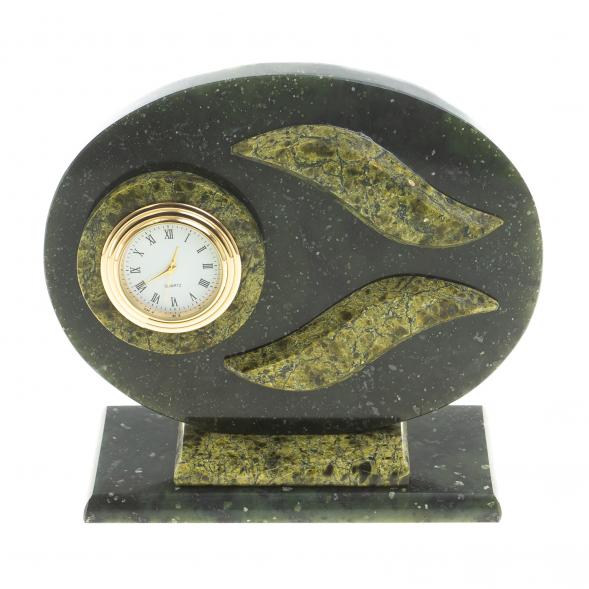 Настольные часы &amp;quot;Овальные&amp;quot; змеевик 113547