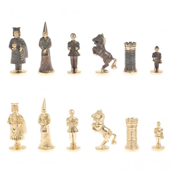 Шахматы из бронзы &amp;quot;Камелот&amp;quot; мрамор лемезит 40х40 см 126904