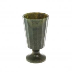 Рюмка граненая из нефрита 5х5х9,5 см