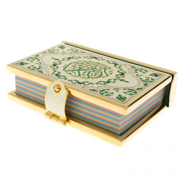 Коран на арабском языке карманный Златоуст зеленая эмаль 128623