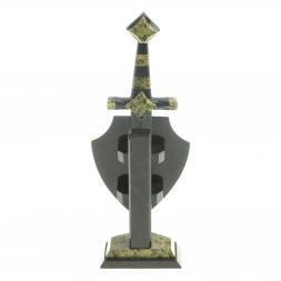 Часы &amp;quot;Щит и меч&amp;quot; малый камень змеевик