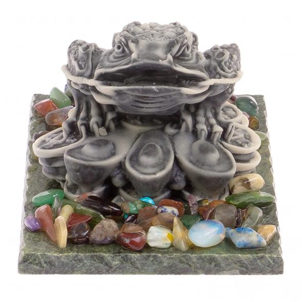 Сувенир &amp;quot;Жаба на монетах&amp;quot; из мрамолита 126073