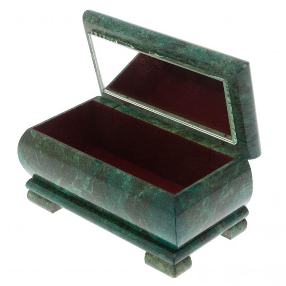 Шкатулка &amp;quot;Для милой&amp;quot; из змеевика 16х8х7,5 см 128851