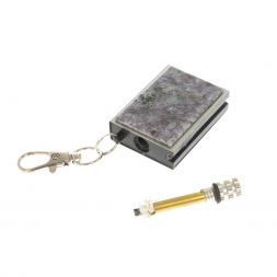 Брелок огниво &amp;quot;Вечная спичка&amp;quot; с накладкой из камня лепидолит 2,8х1,3х5 см