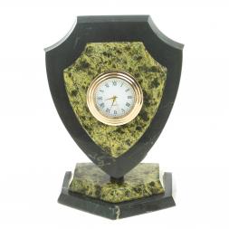 Часы сувенирные &amp;quot;Щит&amp;quot; малый камень змеевик