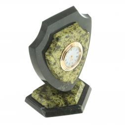 Часы сувенирные &amp;quot;Щит&amp;quot; малый камень змеевик
